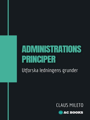 cover image of Administrationsprinciper